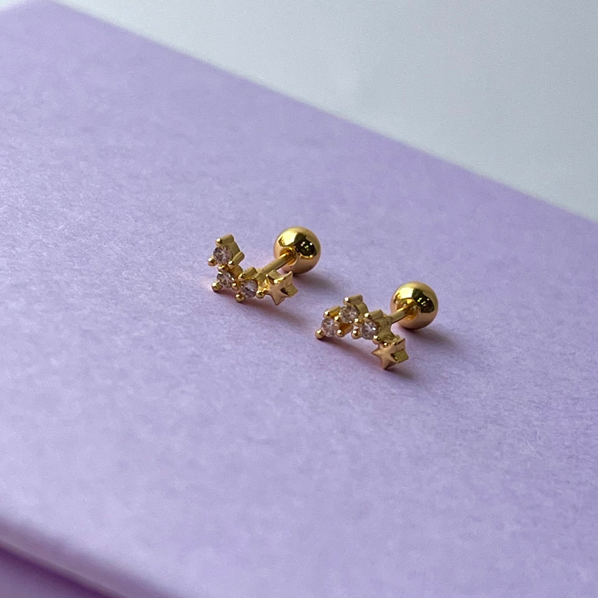 Stella Diamond Ball Back Studs