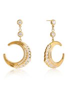 Wishing Moon Diamond Earrings
