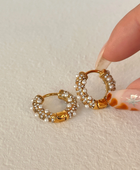 Quincy Pearl Diamond Dreamy Hoops