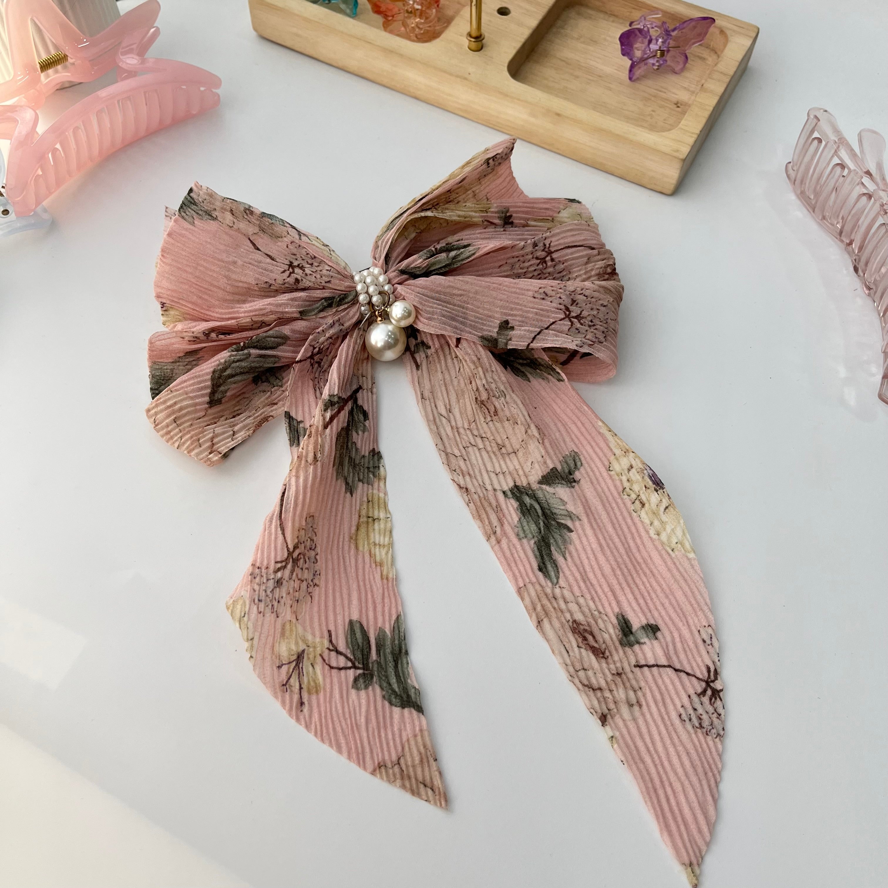 Julia Princess Big Bow Clips