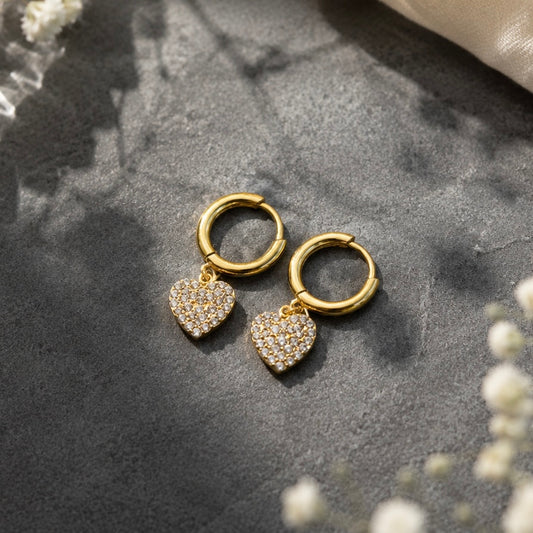 Serra Heart Gold Huggies