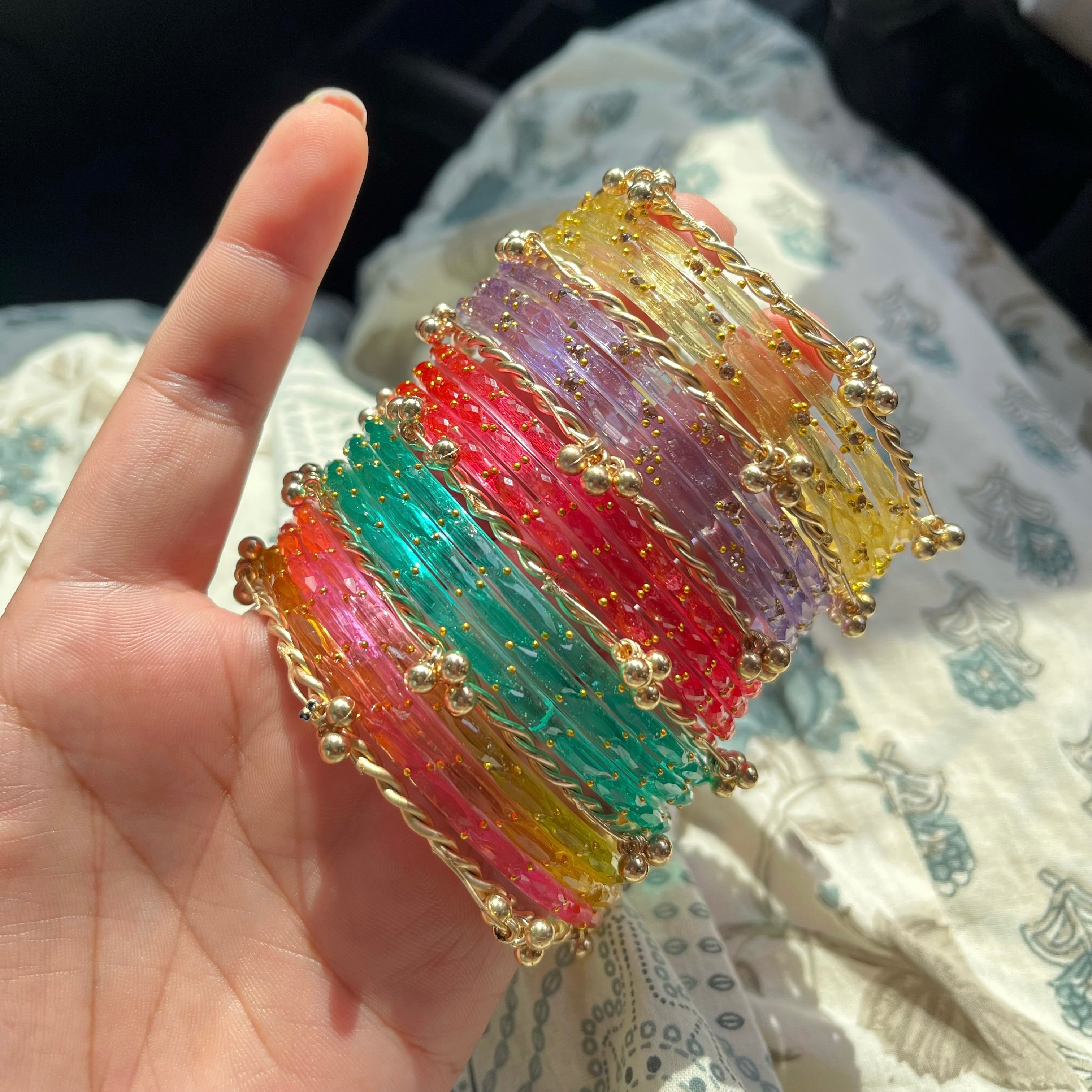 Satrangi Colourfull Kashmiri Bangles Set