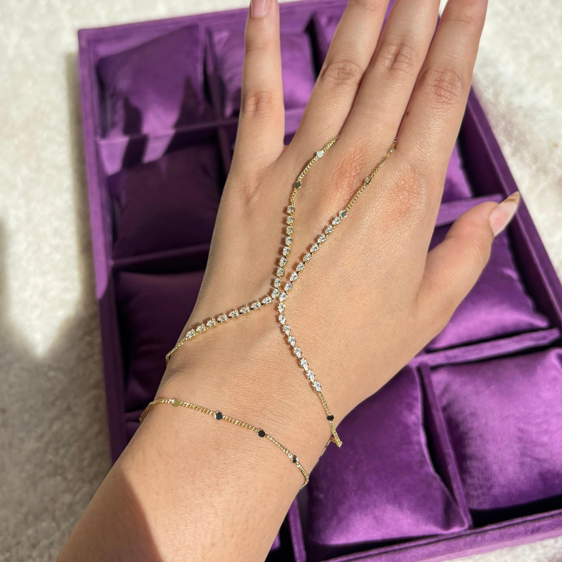 Dynasty Tennis Gold Handchain