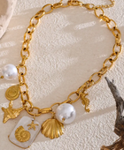 Zenai Shell Ocean Charms Necklace