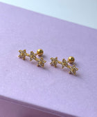 Elina Flower Ball Back Studs