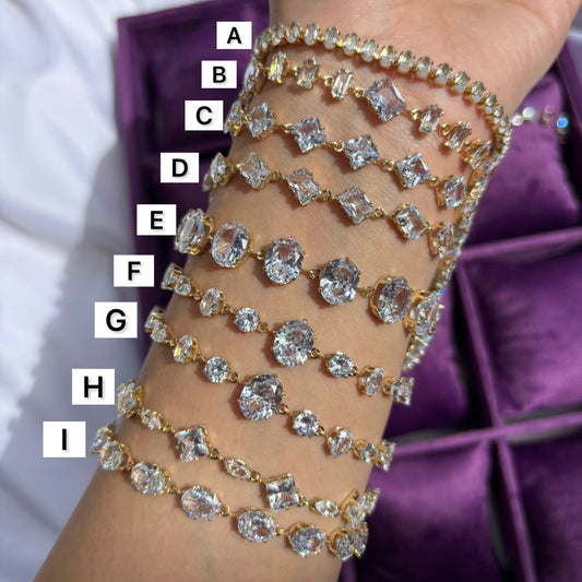 Rapunzel Gold Stone Bracelets