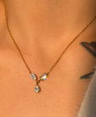 Sohini Tri Diamond Necklace