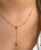 Sarah Hanging Heart Diamond Necklace