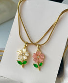 Springi Flowers Gold Necklace