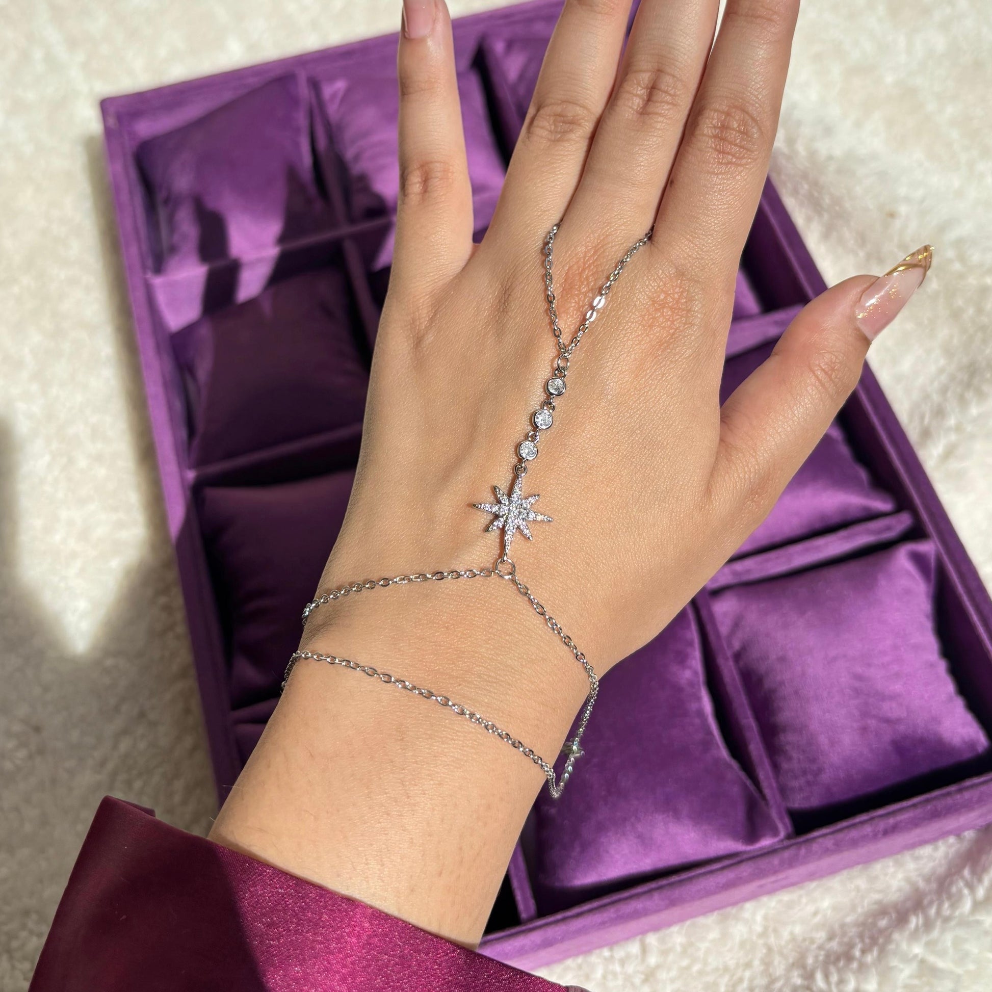 Shinning Star Silver Handchain