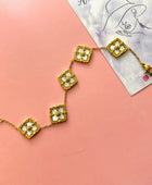 Diori White Clover Bracelet