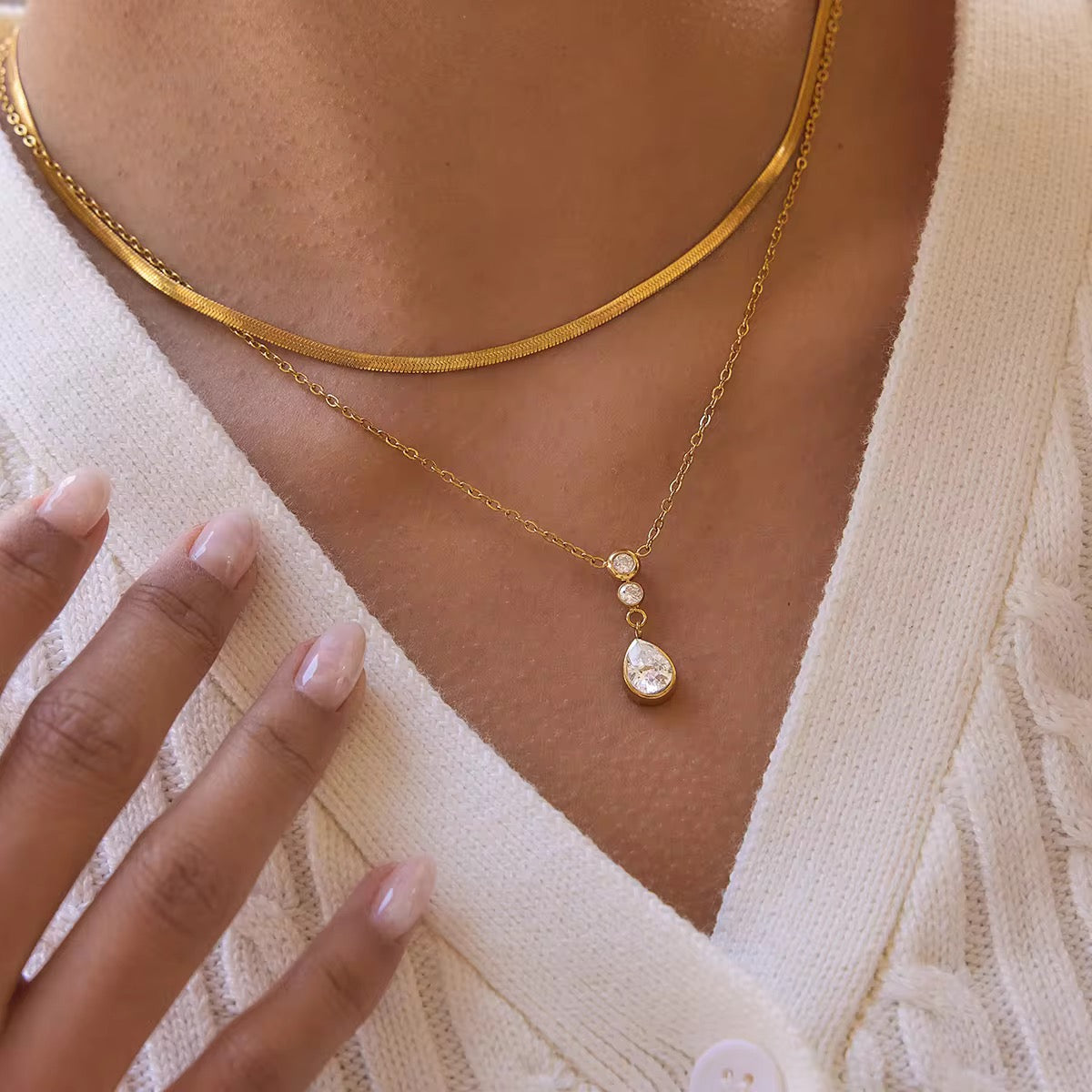 Belle Layered Diamond Necklace