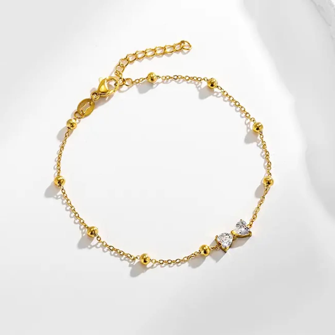 Yamina Bow Gold Anklet