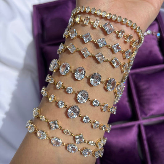 Rapunzel Gold Stone Bracelets