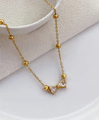 Yamina Bow Gold Anklet