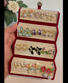 Rushi Combo of 12 Pairs Modern Earrings with Box