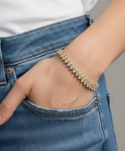 Celesti Tennis Gold Bracelet
