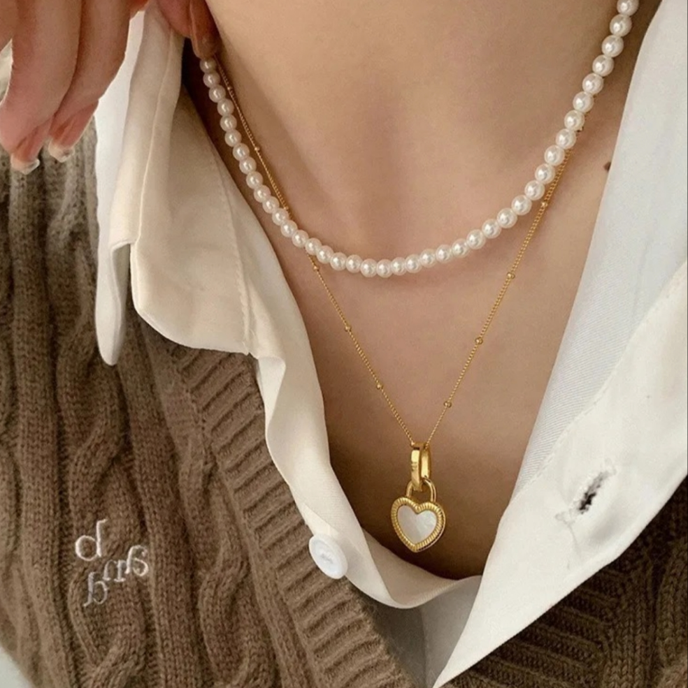 Mejuri Reversible Heart Necklace