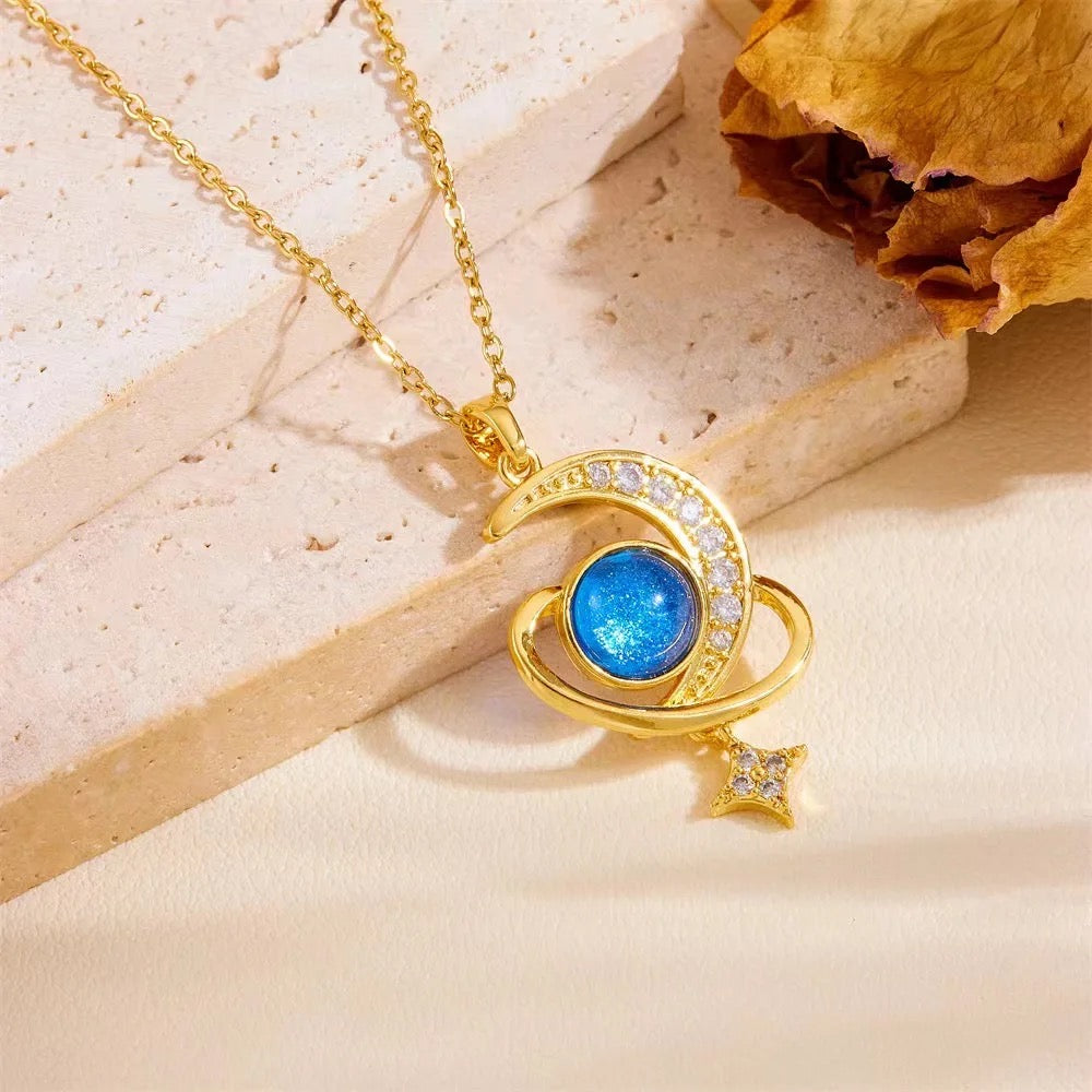 Stvella Blue Moon Necklace