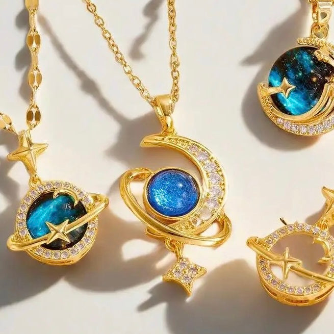 Stvella Blue Moon Necklace