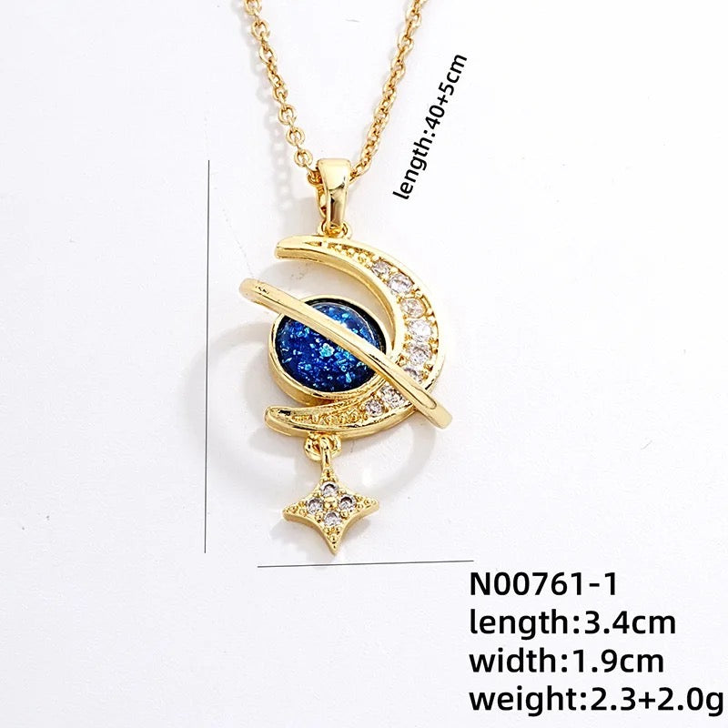 Stvella Blue Moon Necklace