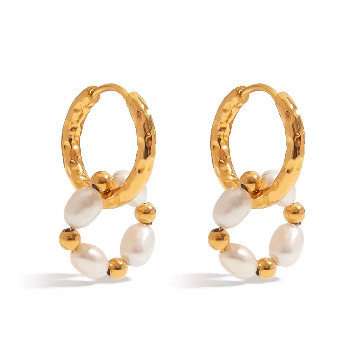 Martina Pearl Hanging Earrings
