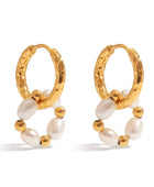 Martina Pearl Hanging Earrings