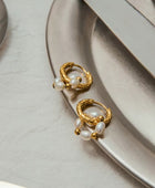 Martina Pearl Hanging Earrings