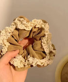 Frill Creamy Cute Scrunchies