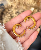 Eclia Moon Diamond Earrings