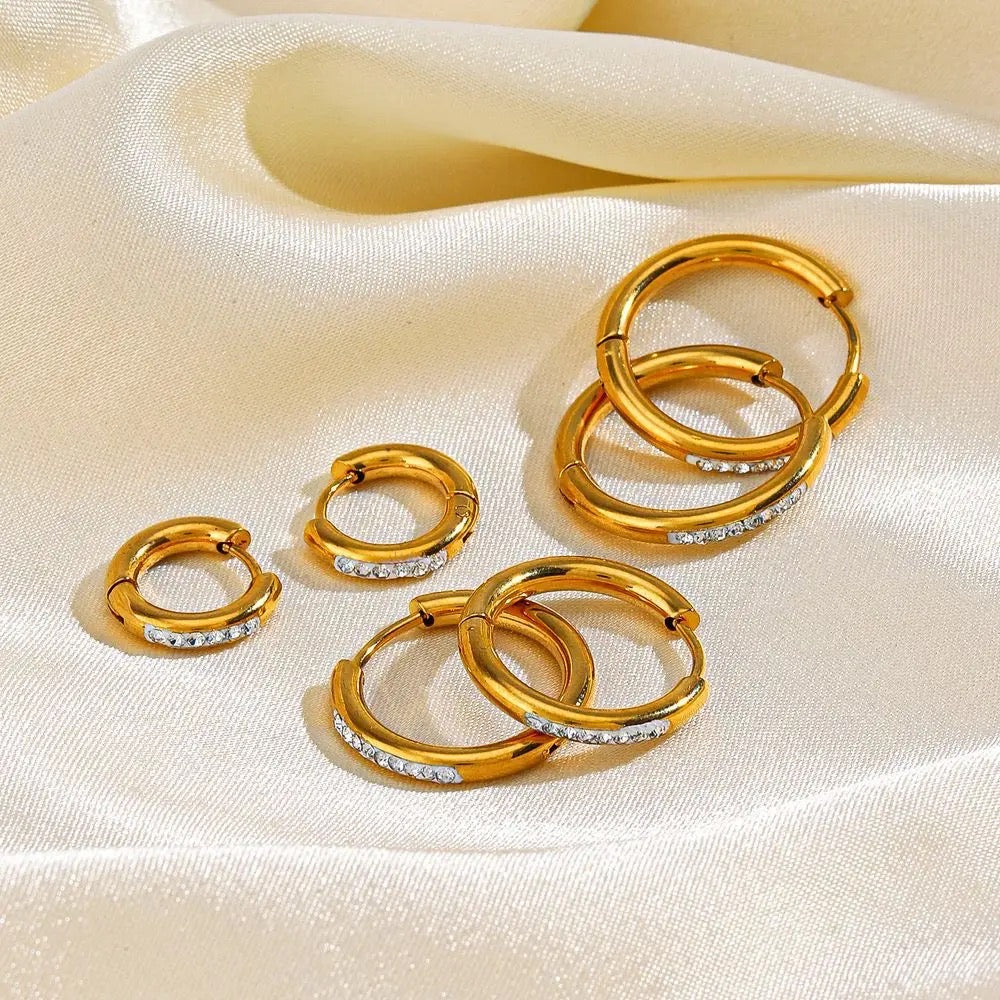 Diamond Glow Daily wear hoops