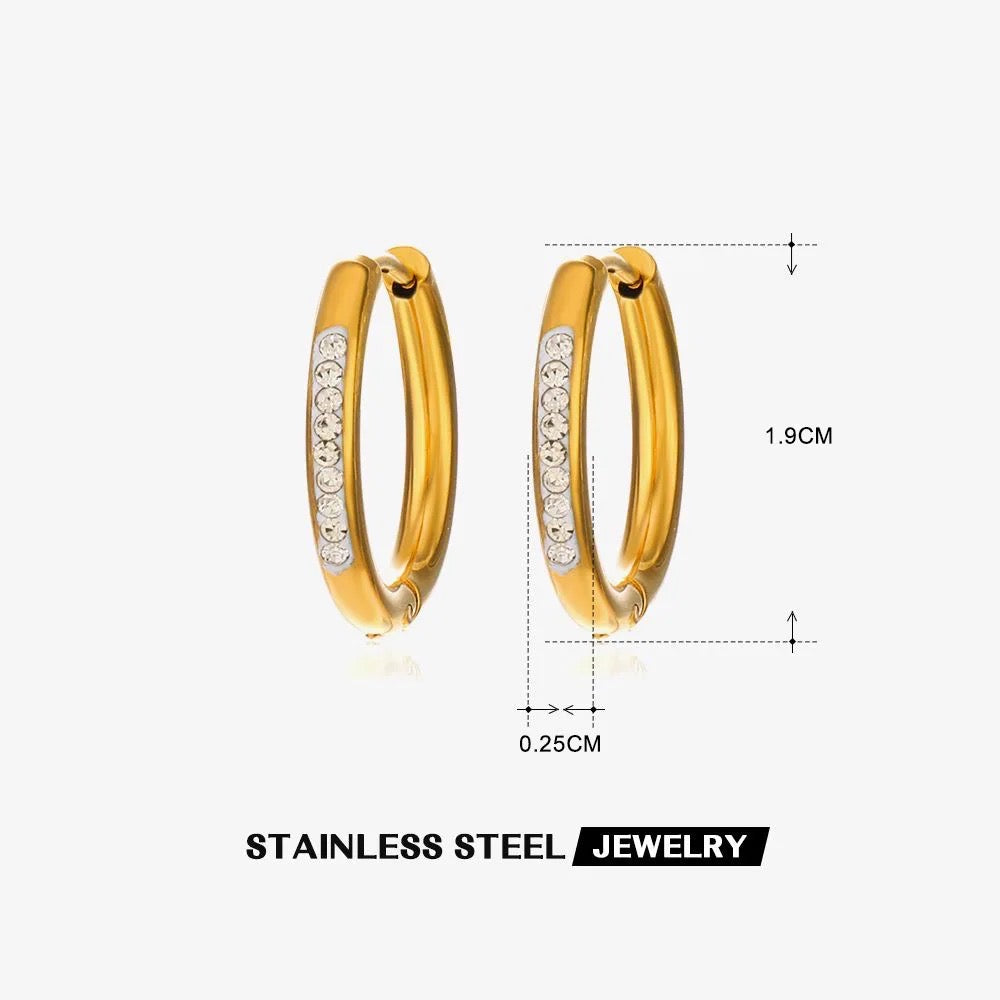 Diamond Glow Daily wear hoops