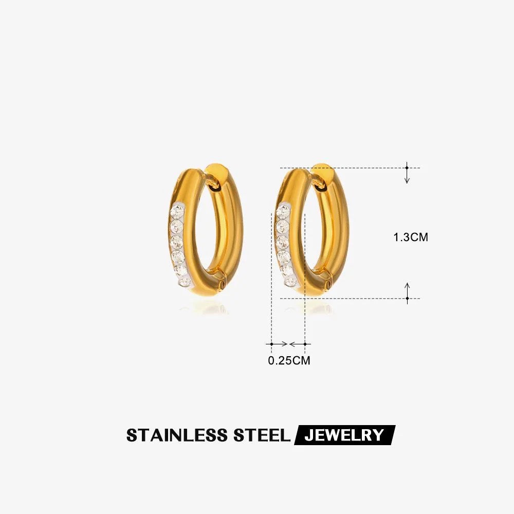 Diamond Glow Daily wear hoops