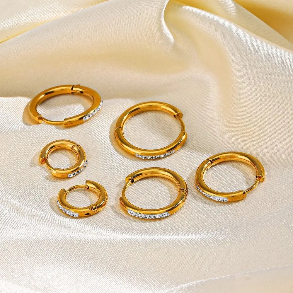 Diamond Glow Daily wear hoops