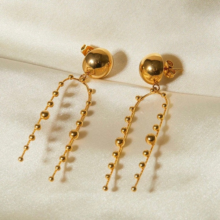 Threader long Statemant Earrings