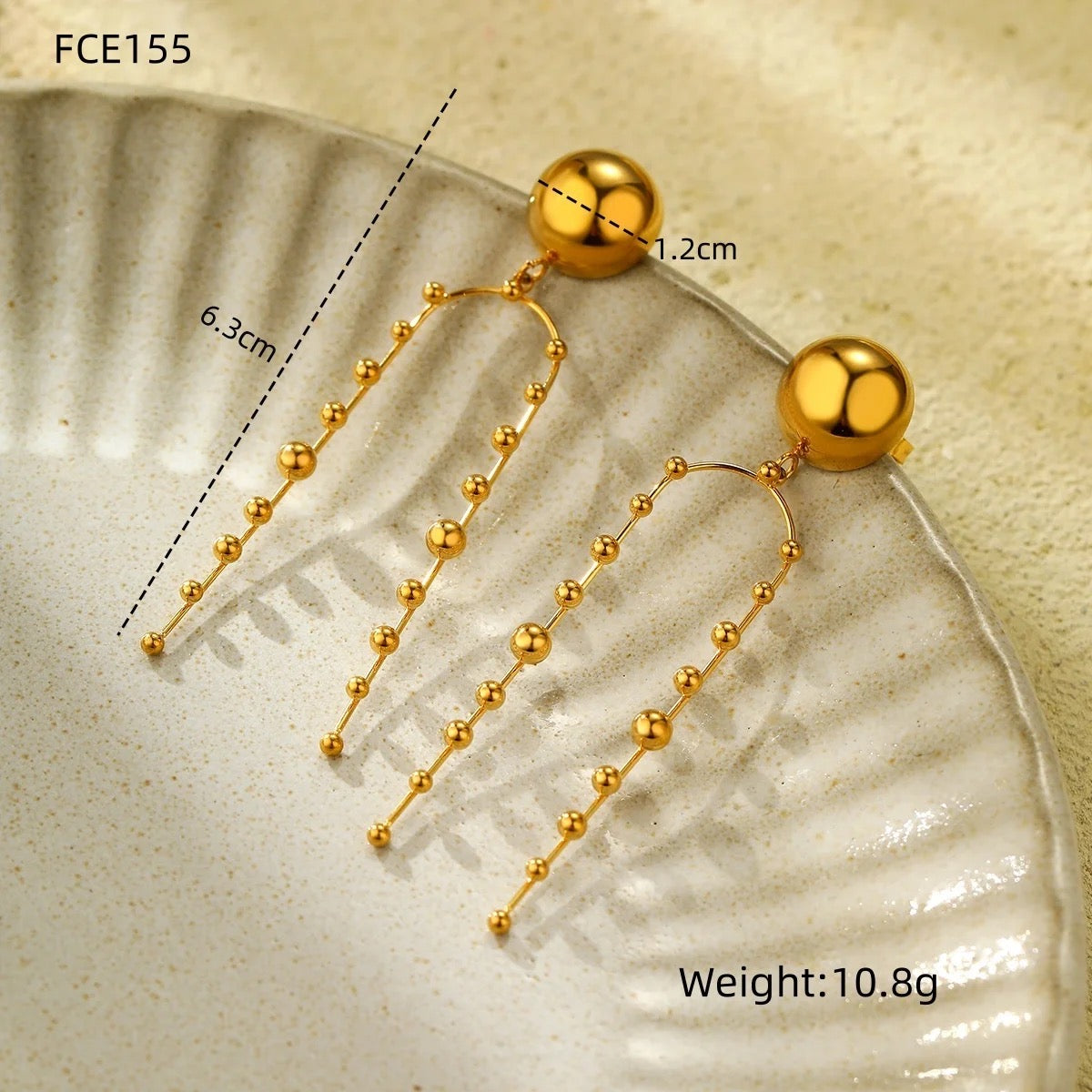 Threader long Statemant Earrings