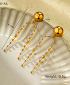 Threader long Statemant Earrings