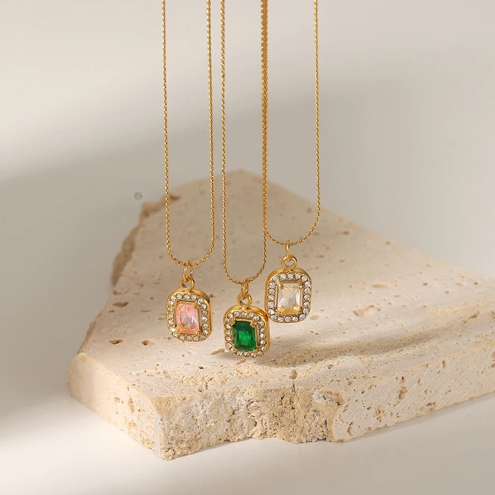 Prism Crystal Dainty Necklace