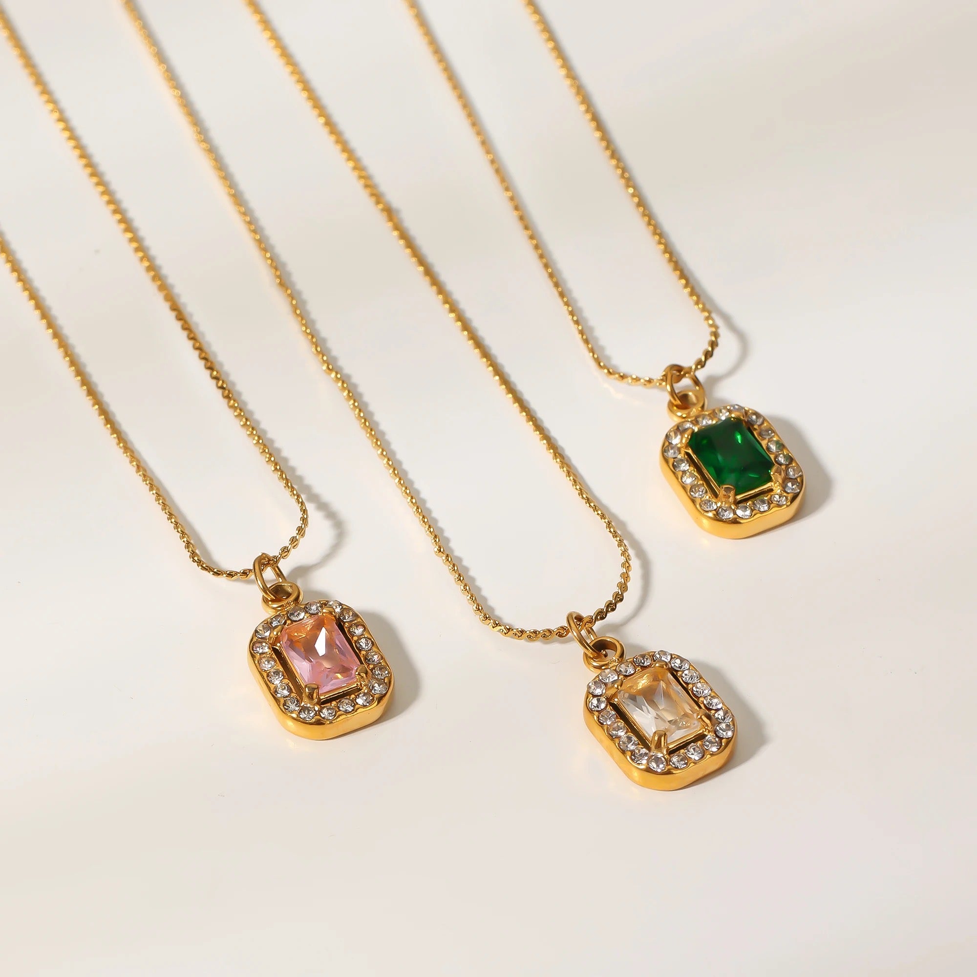 Prism Crystal Dainty Necklace