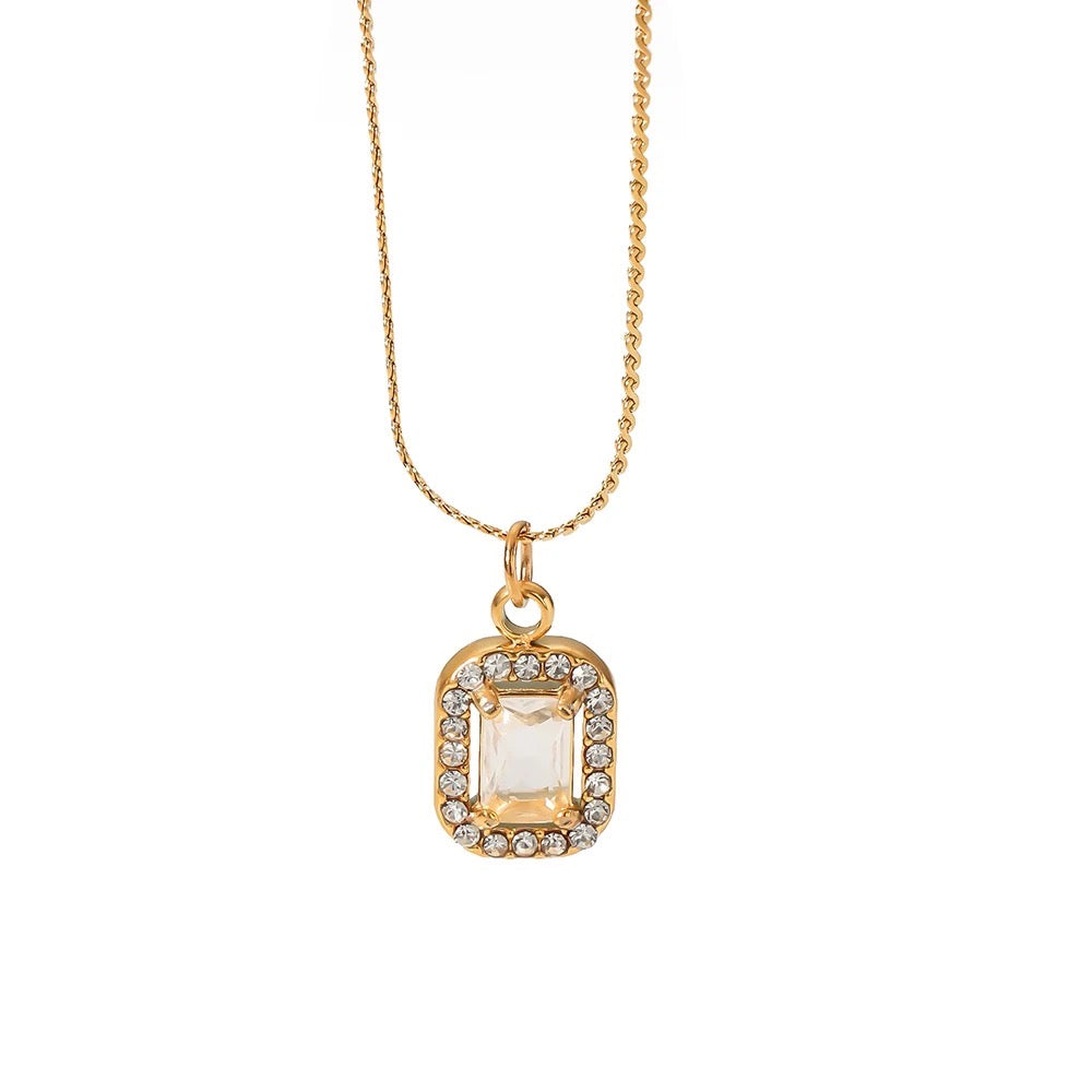 Prism Crystal Dainty Necklace