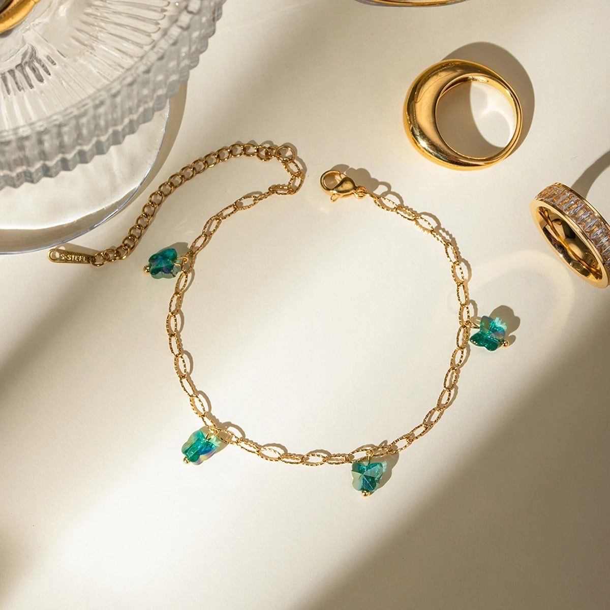 Vski Turquiose Butterfly Bracelet
