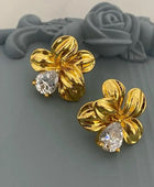 Xavi Diamond Flower Studs