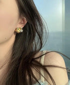 Xavi Diamond Flower Studs
