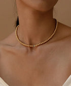 Beet Gold Beaded Nacklace