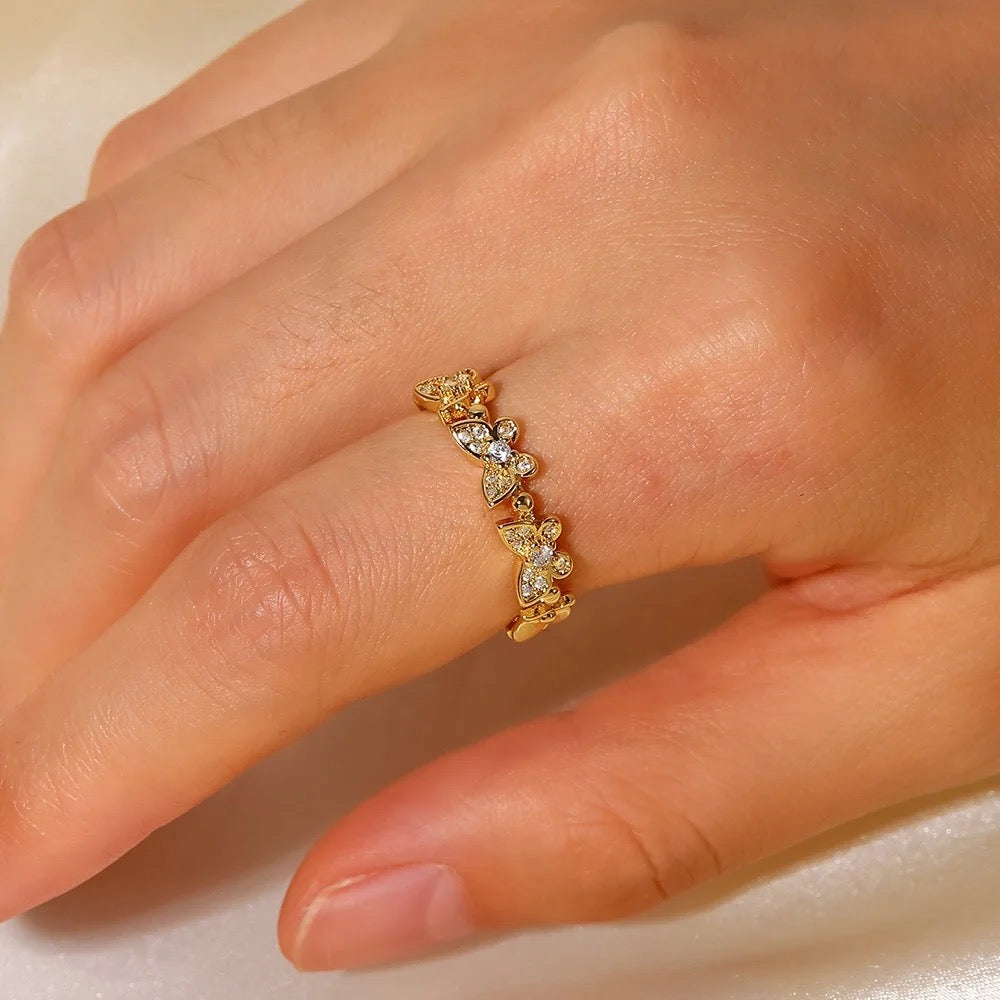 Serenade Butterfly Gold Ring
