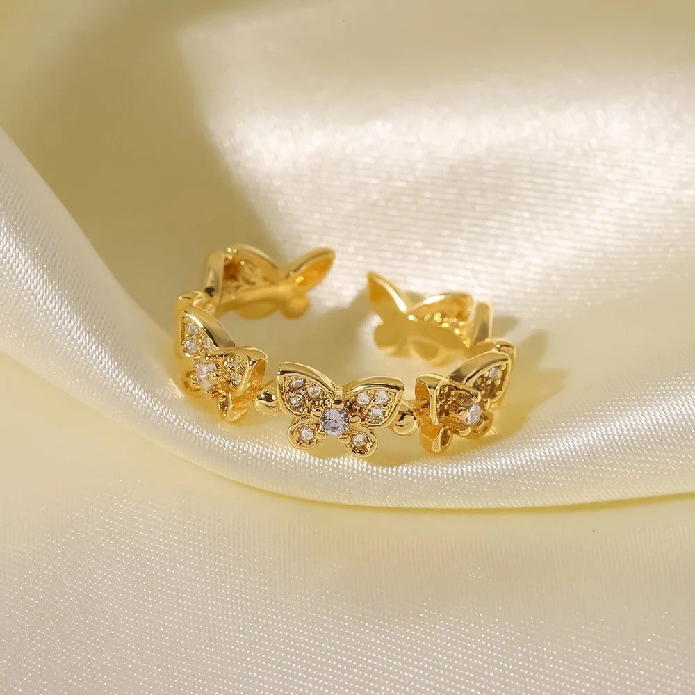 Serenade Butterfly Gold Ring