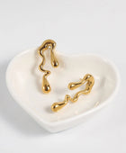 Flock Wavy Gold Earrings
