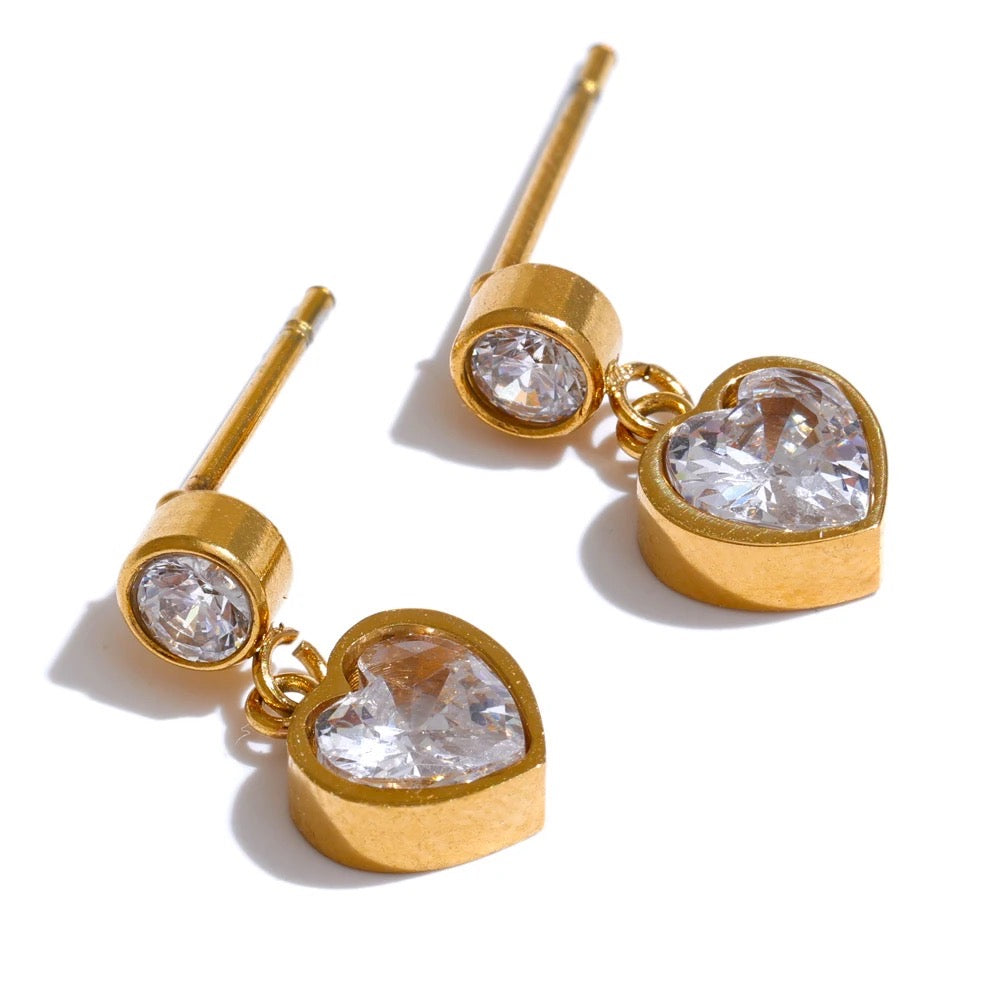 Heaven Heart Mine Diamond studs