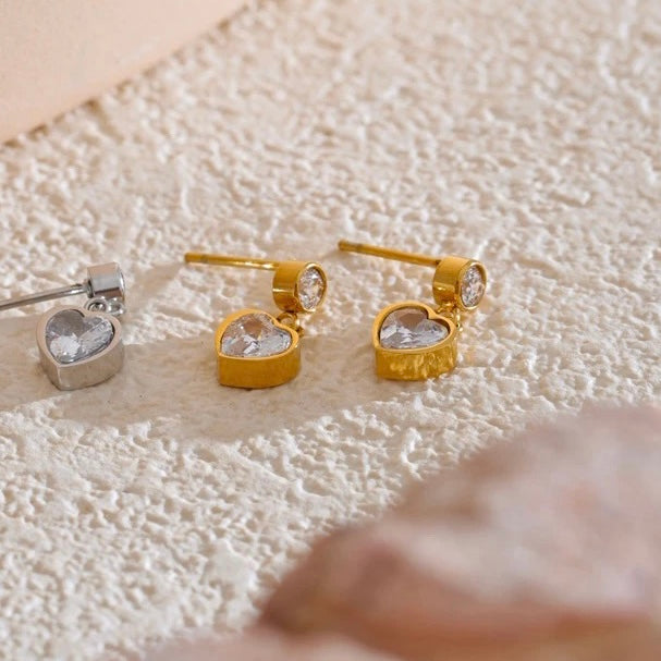 Heaven Heart Mine Diamond studs