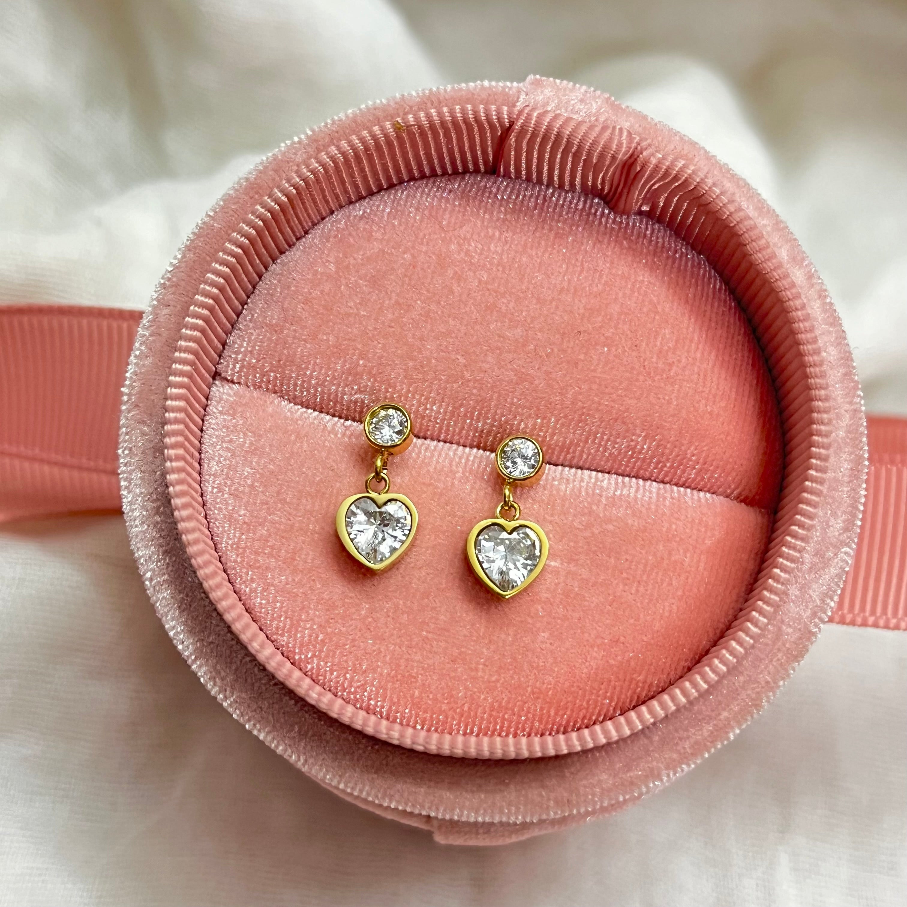 Heaven Heart Mine Diamond studs